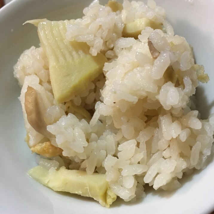 エリンギ入り、たけのこご飯